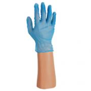 Vinyl handschoenen blauw poedervrij
